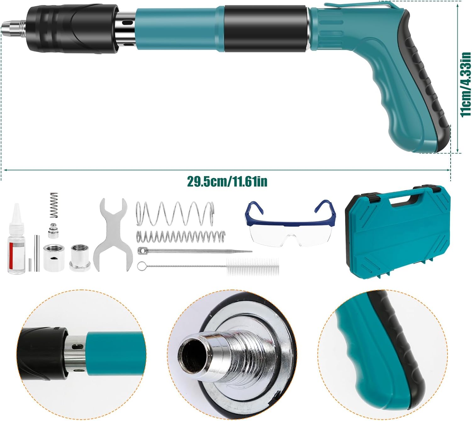 Pistolet à rivet manuel en acier