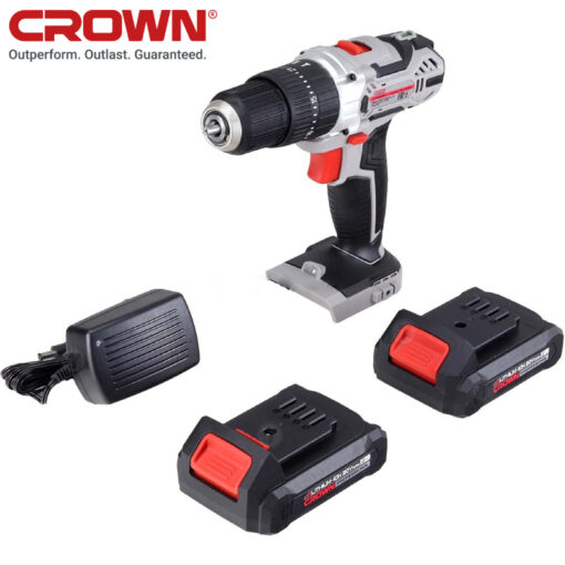 Visseuse-Perceuse à Percussion Sans Fil CROWN 20V 50 PCS