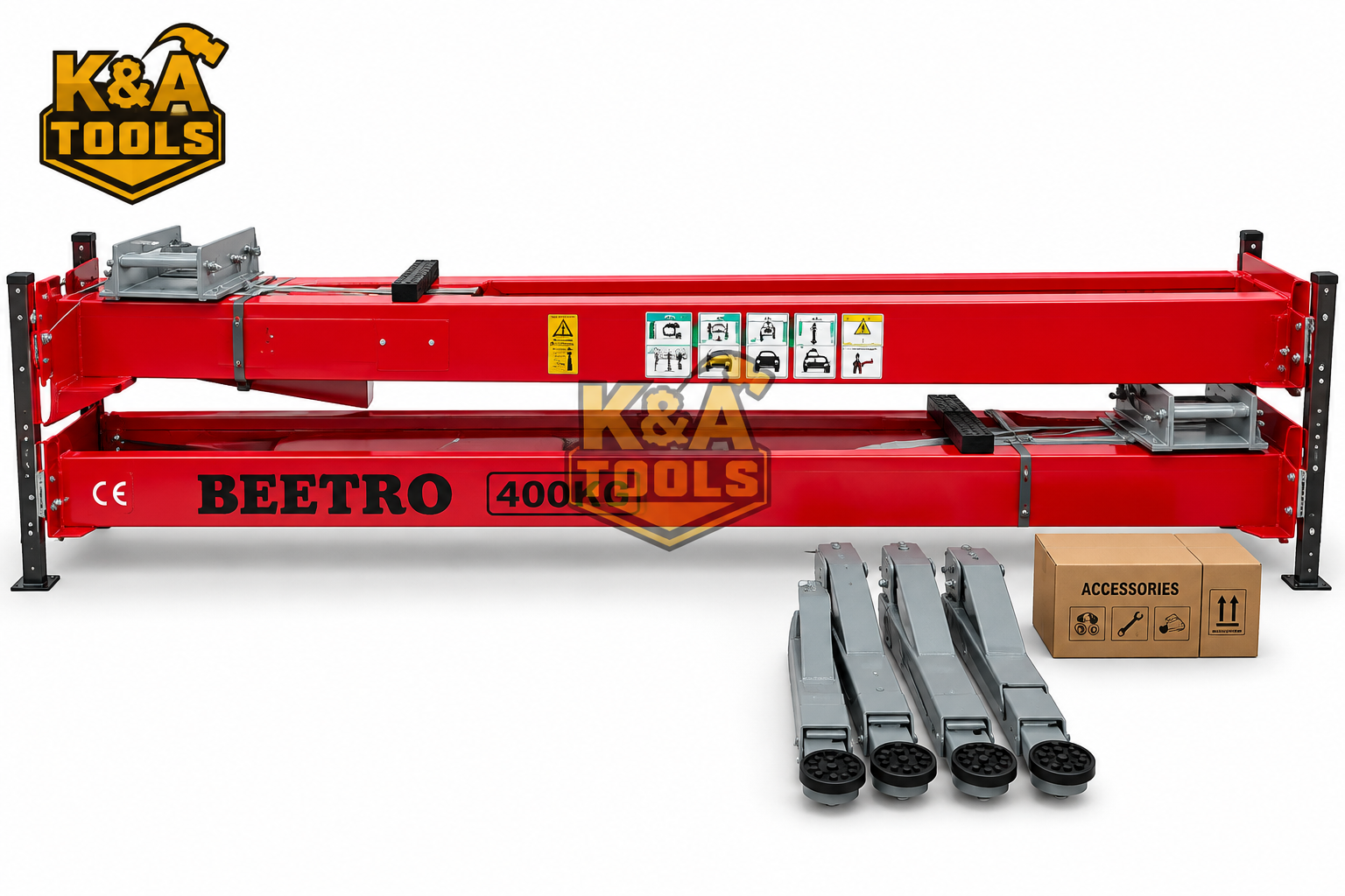 ELEVATEUR AUTO BEETRO 4 T 380V 2 COLONNES